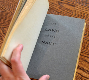 [Fine Binding | Alfred De Sauty] The Laws of the Navy