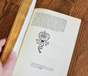 [Fine Binding | Guild of Handicraft] The Treatises on Goldsmithing and Sculpture